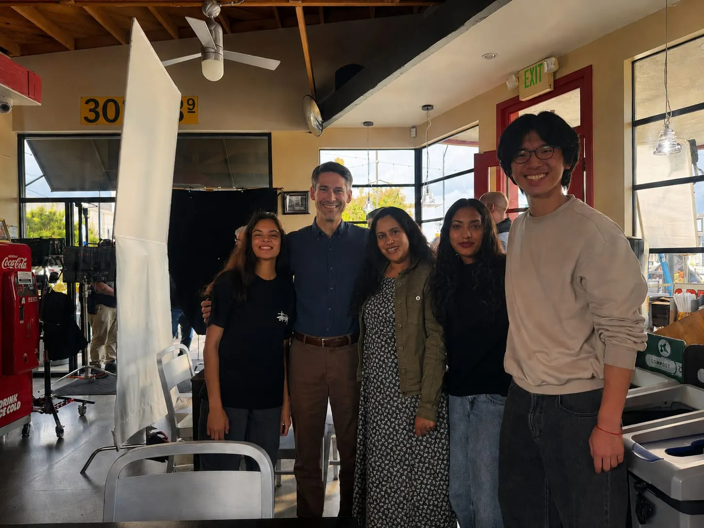 Ian with Matt Mahan and fellow campaign volunteers